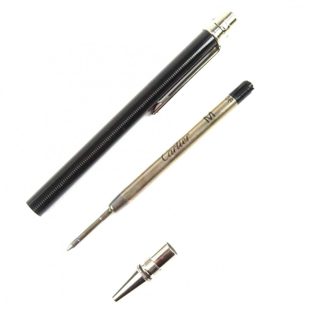 Cartier Santos de Cartier Twist Ballpoint Pen Black Silver Made — view 3