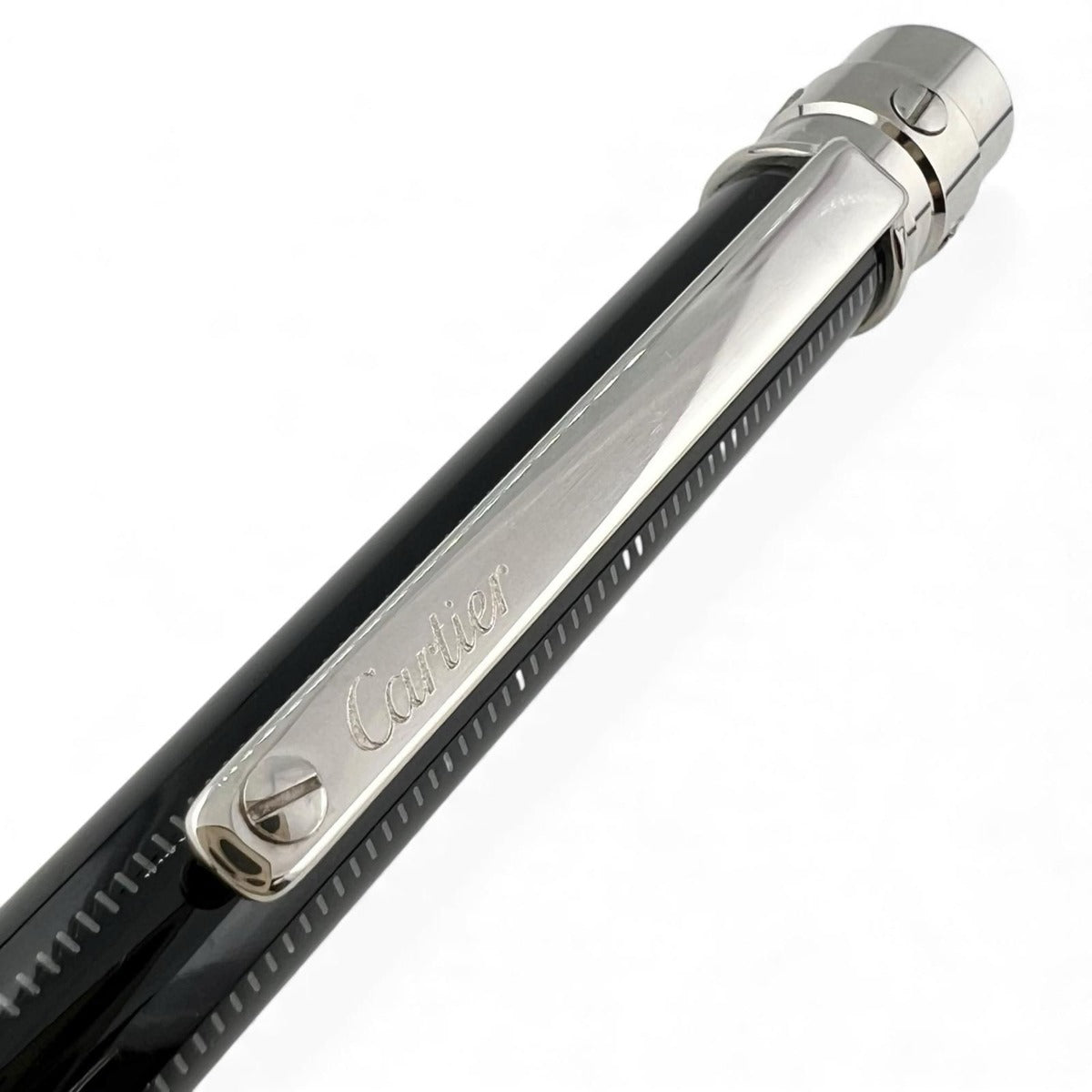 Cartier Santos de Cartier Twist Ballpoint Pen Black Silver Made — view 5