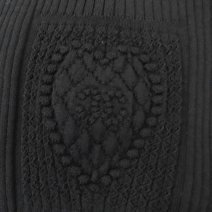 Chanel Cotton CC Logo Sleeveless Knit Top Black 42 Hat — view 5