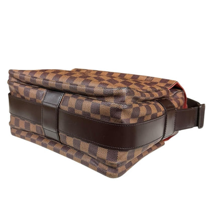 Louis Vuitton Naviglio Damier Shoulder Bag Canvas Brown — view 6