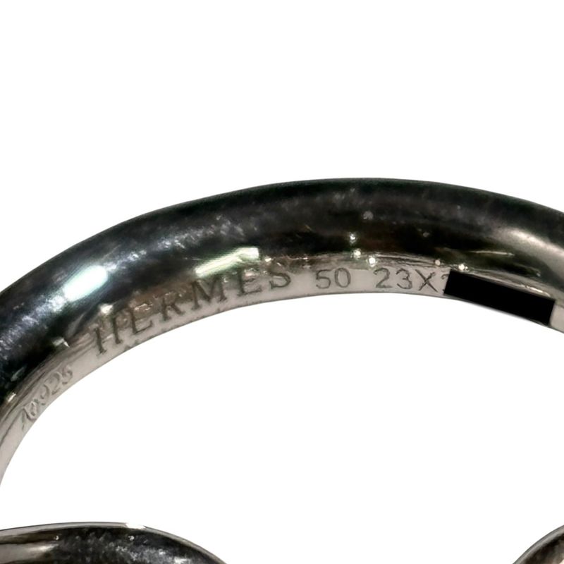 Hermes Echappe Croisette Ring GM 50 (size 10) Silver Ring Purchased in 2024
