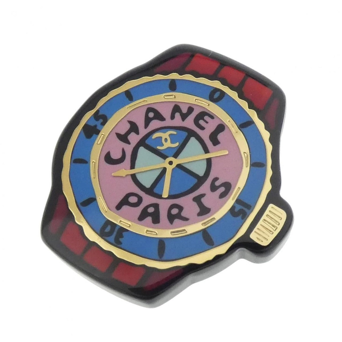 Chanel Pin Brooch Red