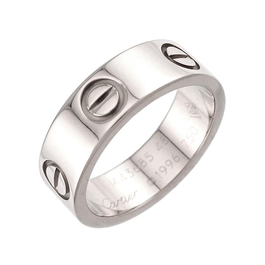 Cartier Love Classic 48 Ring 18k WG White Gold 750