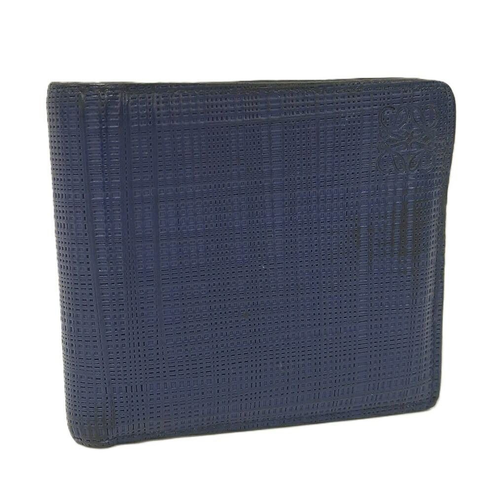 Loewe Bifold Wallet Leather Navy