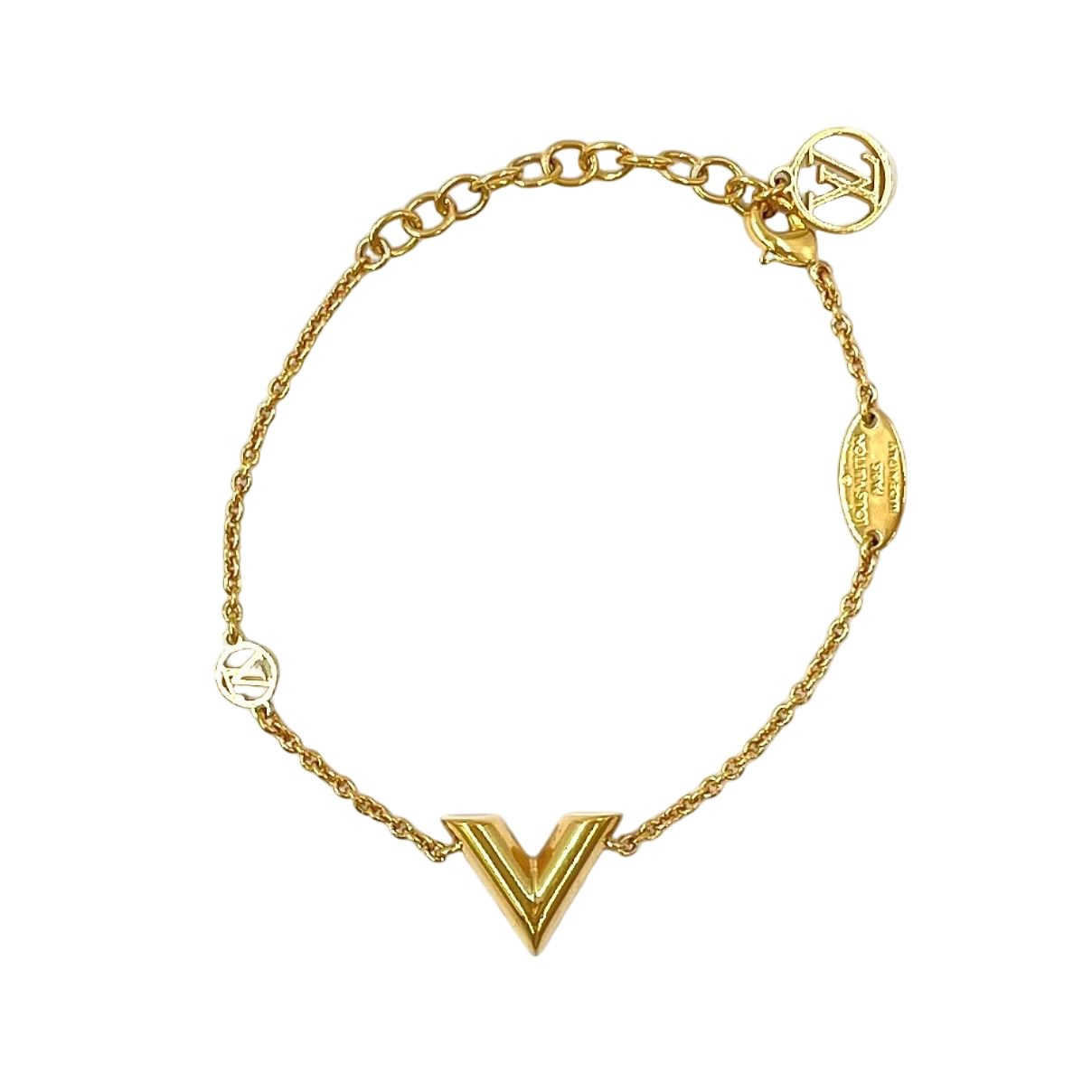 Louis Vuitton Essential Gold Plated Bracelet Bangle