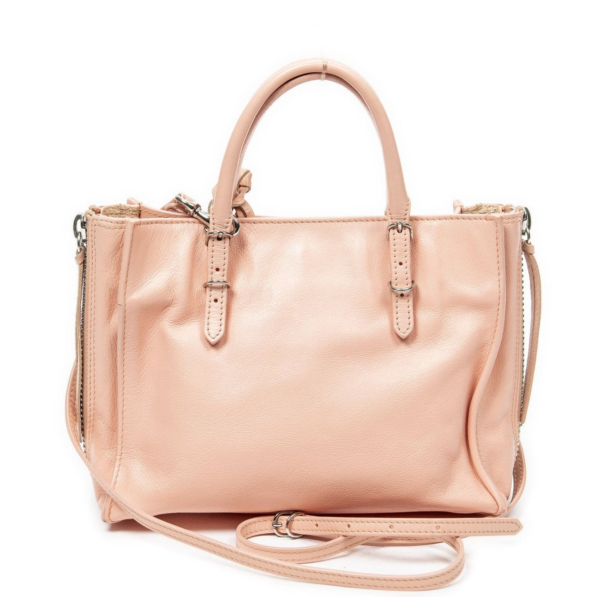 Balenciaga Papier A6 Zip Around Tote Pink Calfskin Leather — view 5