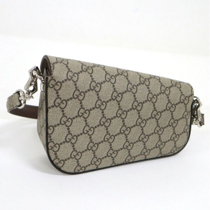 Gucci Horsebit Shoulder Bag GG Supreme Brown — view 2