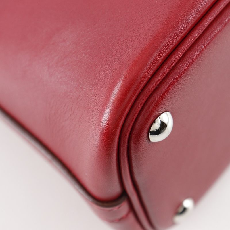 Hermes Bolide 27 2WAY Shoulder Box Calf Rouge Cazac □M Ladies Handbag