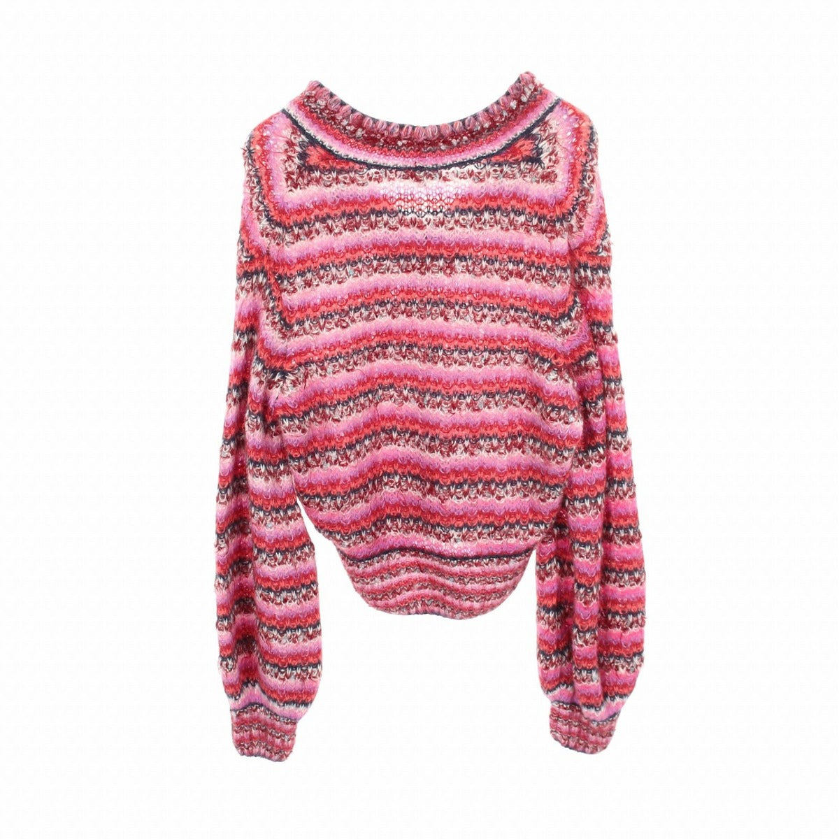 Chanel Knit Top CC Logo Button Silk Purple Multi-color — view 2