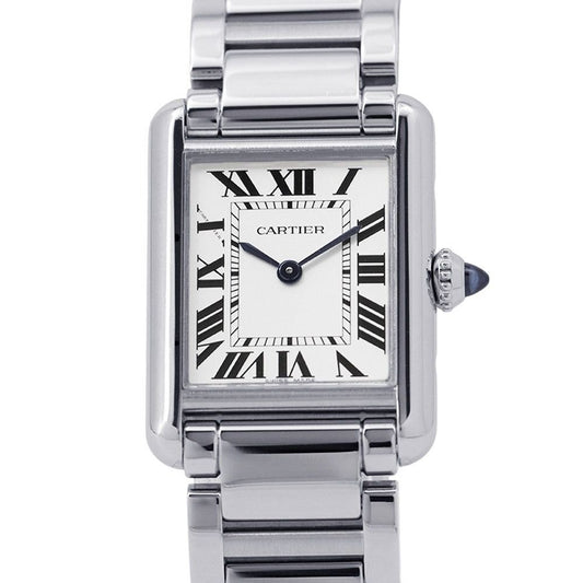 Cartier Tank Mast SM Watch Silver Dial Quartz