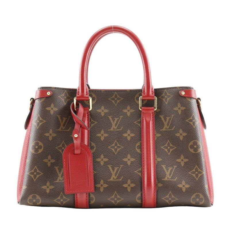 Louis Vuitton Soufflot NV BB M44818 Monogram Canvas Brown/red Tr1290 Ladies