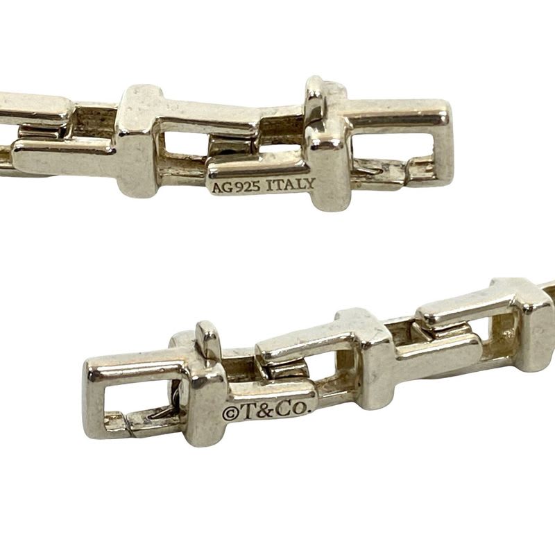 Tiffany & Co T Narrow Bracelet Silver 925 Chain Bangle Accessories