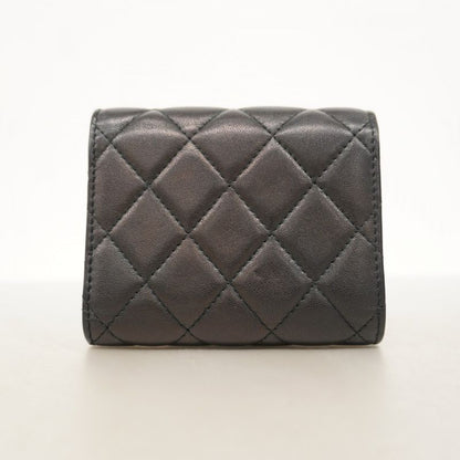 Chanel Trifold Wallet Chanel 19 Lambskin Black Gold Hardware Women