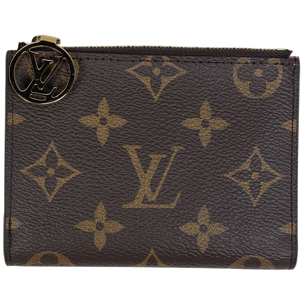Louis Vuitton Portefeuille Lisa Bifold Wallet Monogram Brown Rose Lolipop