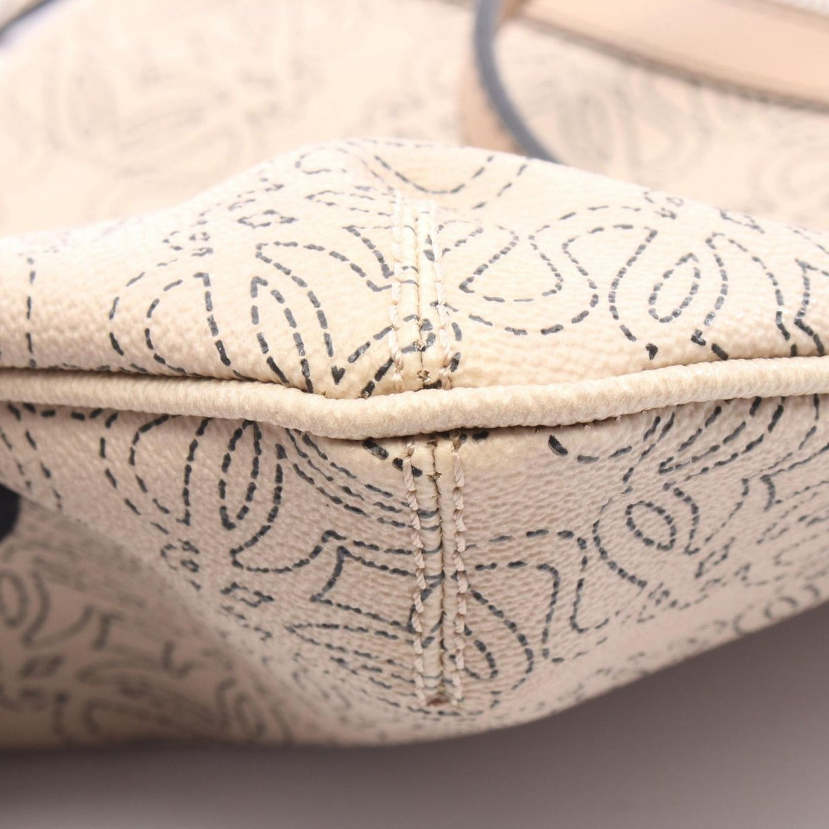 Loewe Shoulder Bag Repeat Anagram Beige Leather — view 7
