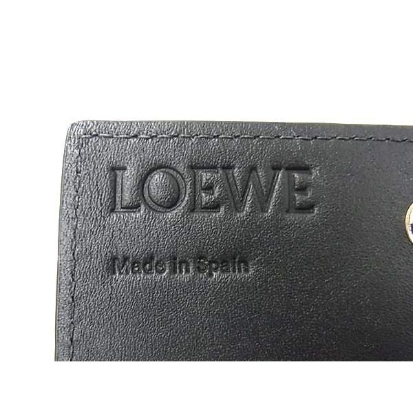 Loewe Anagram Leather Card Case Business Holder Gray — view 5