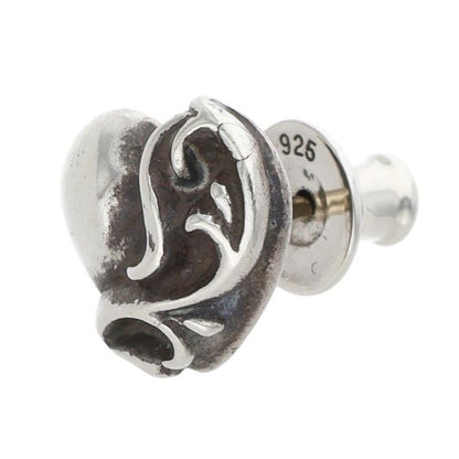 Chrome Hearts Stud Heart Silver Earrings