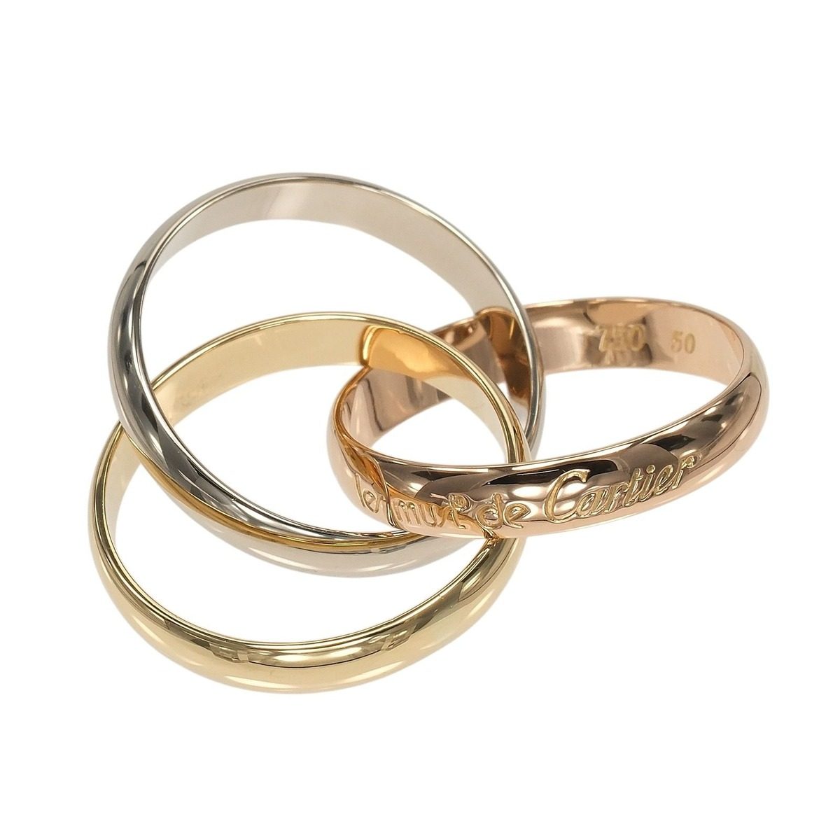 Cartier Trinity mm Band 18k Gold Ring — view 6