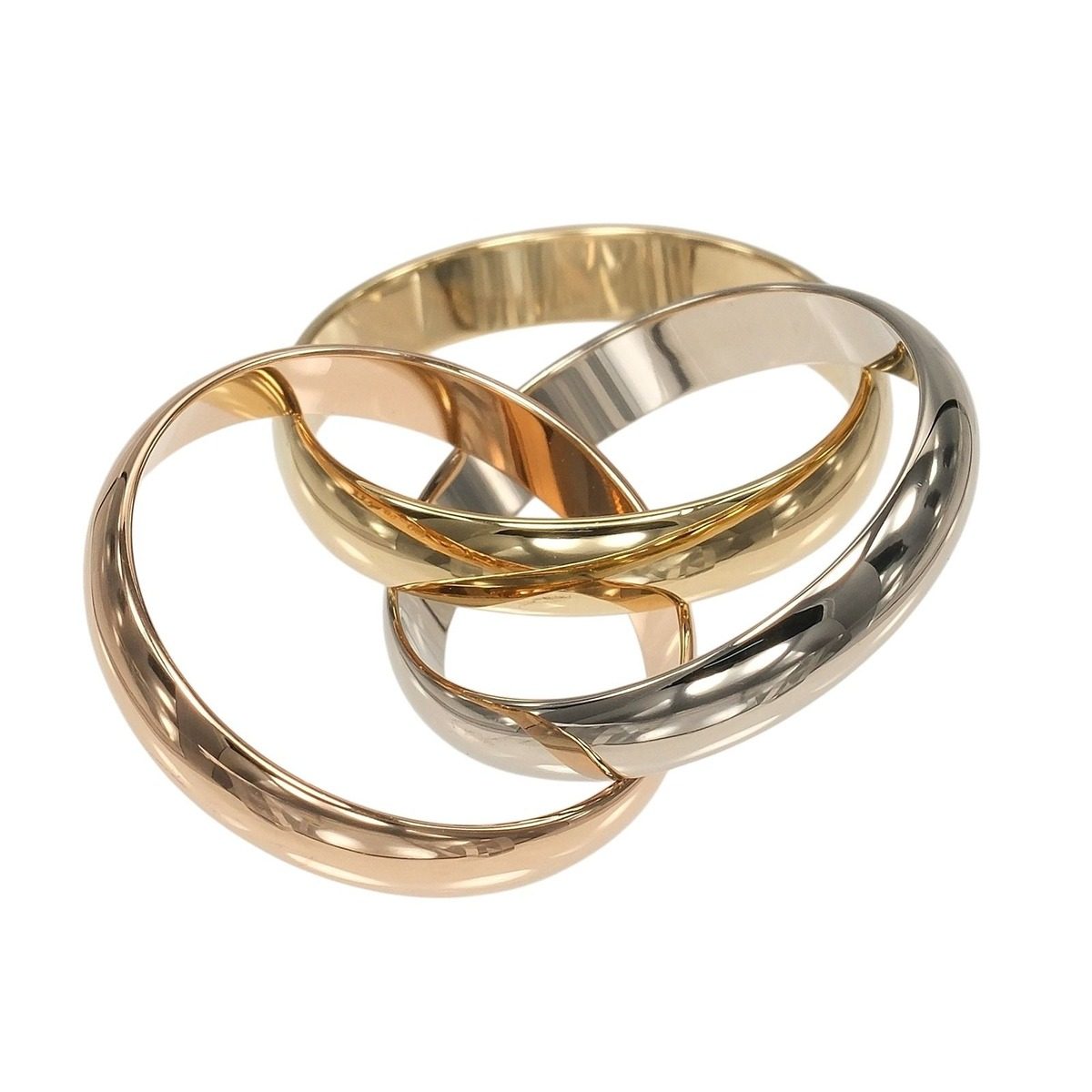 Cartier Trinity mm Band 18k Gold Ring — view 7