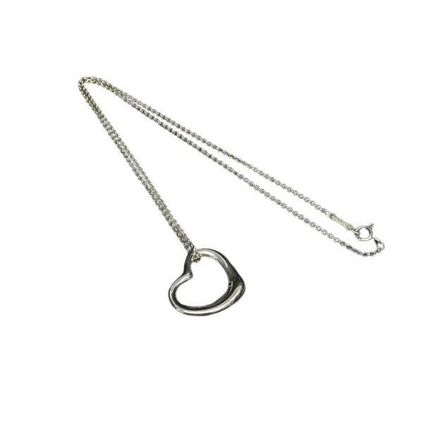 Tiffany & Co Necklace Elsa Peretti Open Heart Silver SV 925