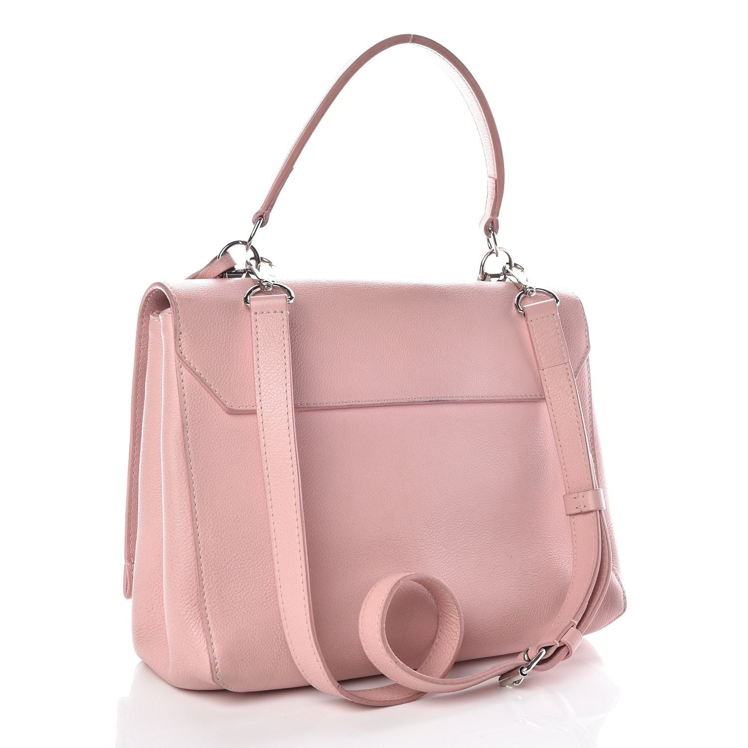 Louis Vuitton Soft Calfskin Lockme Top Handle Rose Ballerine Pink Bag