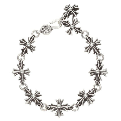 Chrome Hearts CO CH Plus Cutout Silver Bracelet