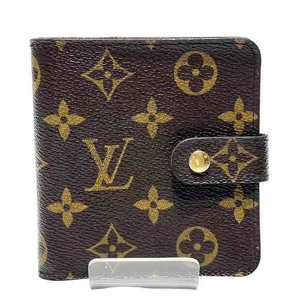 Louis Vuitton Monogram Compact Zip M61667 Bifold Wallet Unisex