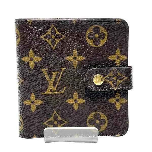 Louis Vuitton Monogram Compact Zip M61667 Bifold Wallet Unisex