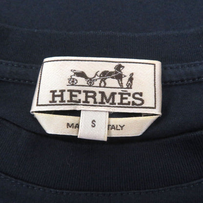 Hermes Cotton Lamb Leather Horse Patch Short Sleeve Shirt — view 5