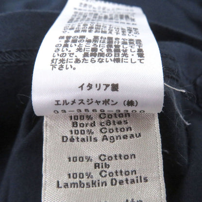 Hermes Cotton Lamb Leather Horse Patch Short Sleeve Shirt — view 7
