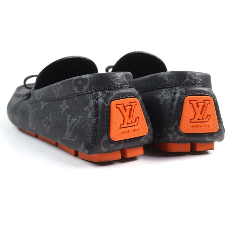 Louis Vuitton 2023 LV Driver Line Leather Embossed Moccasin Loafers With LV