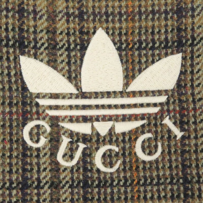 Gucci X Adidas Gucci X Adidas 710398 Three Stripes Trefoil Checkered Pattern