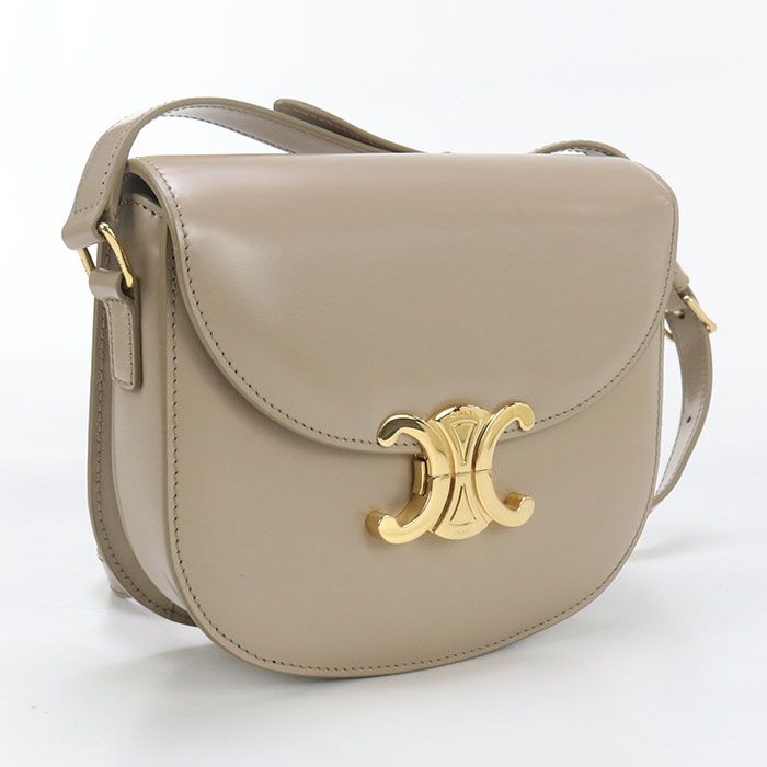 Celine Triomphe Crossbody Shoulder Bag Calf Womens