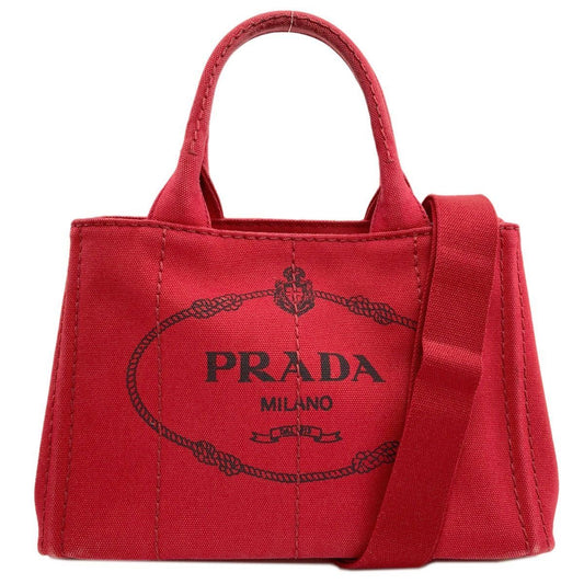 Prada Canapa Mini 2-Way Handbag Canvas