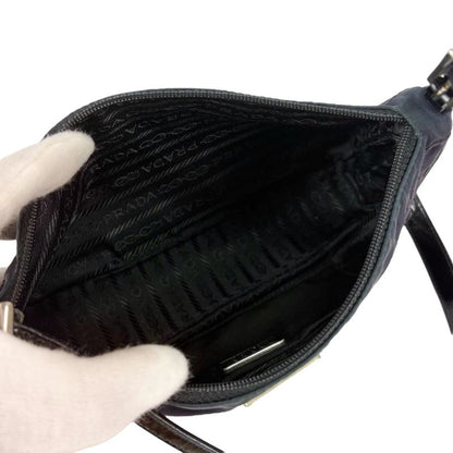 Prada Accessory Pouch Mini Handbag Tessuto Nylon Quilted Purple