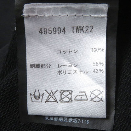 Balenciaga 17AW 485994 100% Cotton Homme Embroidery Oversized Sweatshirt Black