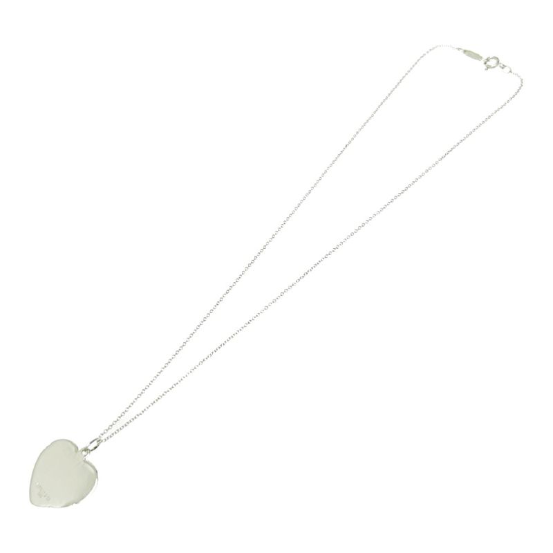 Tiffany & Co Silver Heart Necklace 8.0g 925 Engraved 417872 Necklace