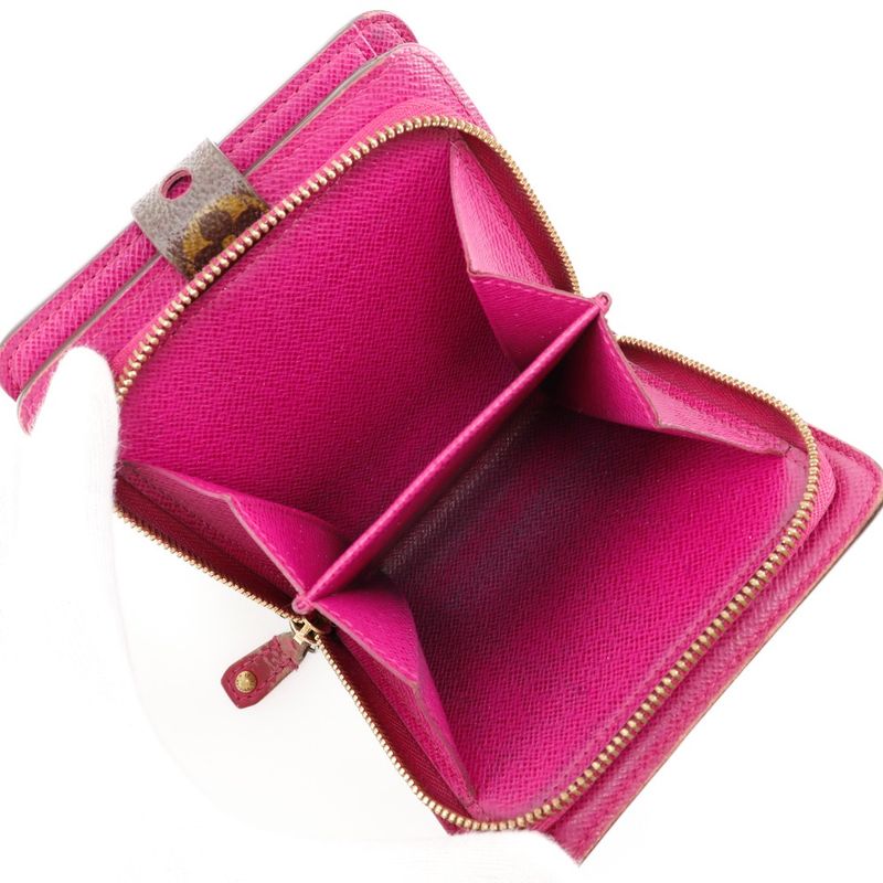 Louis Vuitton Compact Zip Monogram-perfo M95188 Monogram Canvas Fuchsia