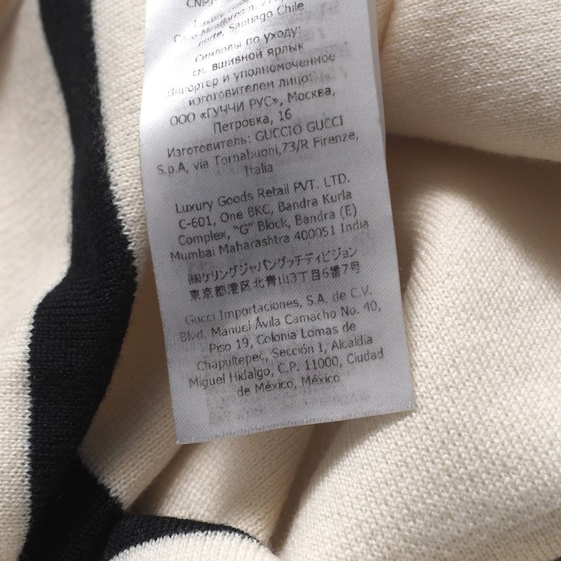 2022ssGucci Cardigan Size S GG Logo Knit Jacquard [recommended] Made In