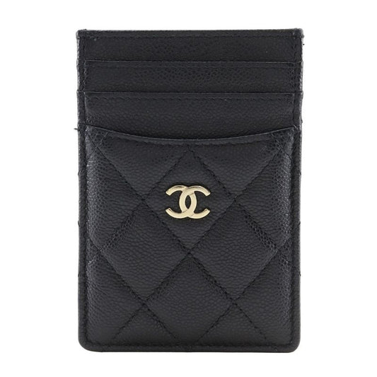 Chanel Matelasse Gold Hardware Coco Mark Ap3595 X Cabinskin Black Ladies Card