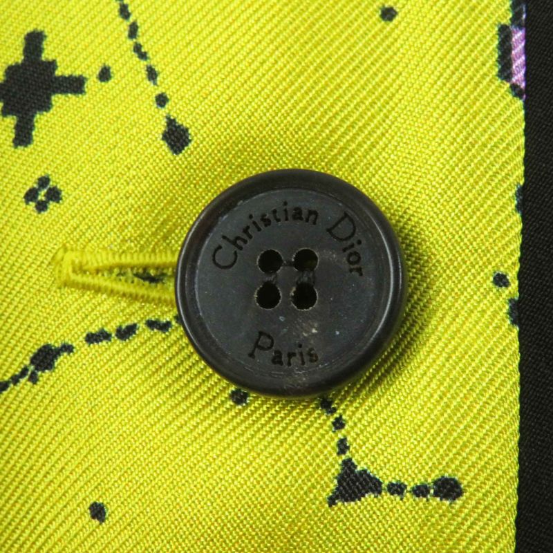 Christian DIOR 22AW 241v29a6633 100% Silk Zodiac Pixel Short Sleeve Shirt