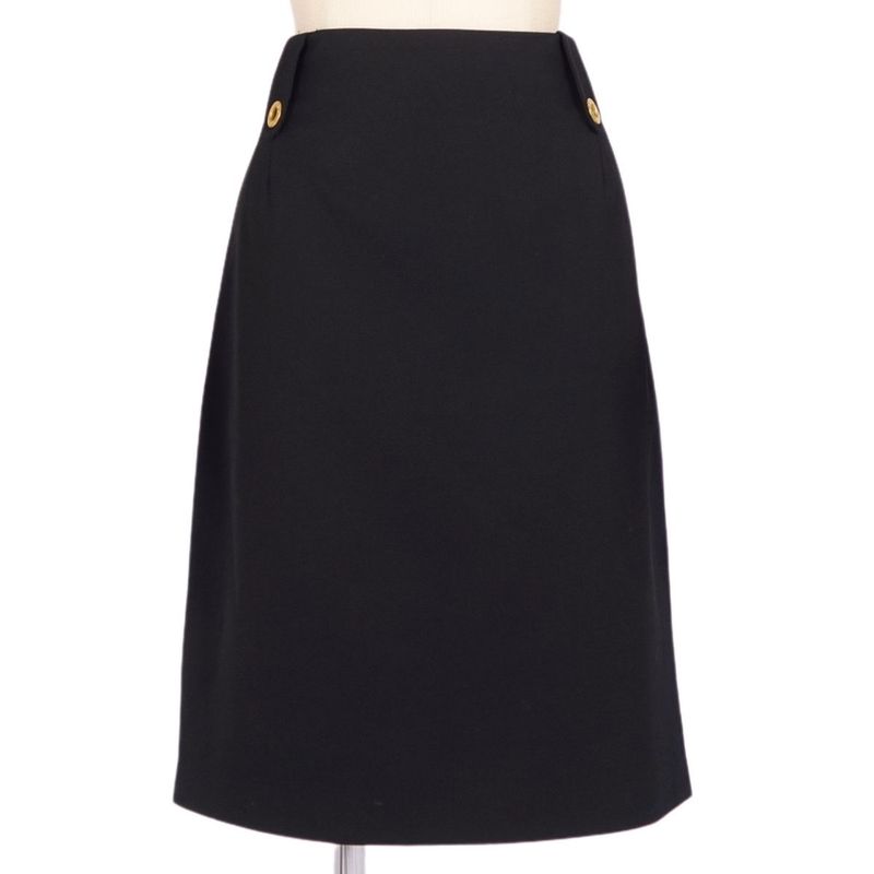 Vintage Celine Skirt Tight Skirt Knee-length None Circle Logo Wool Bottoms