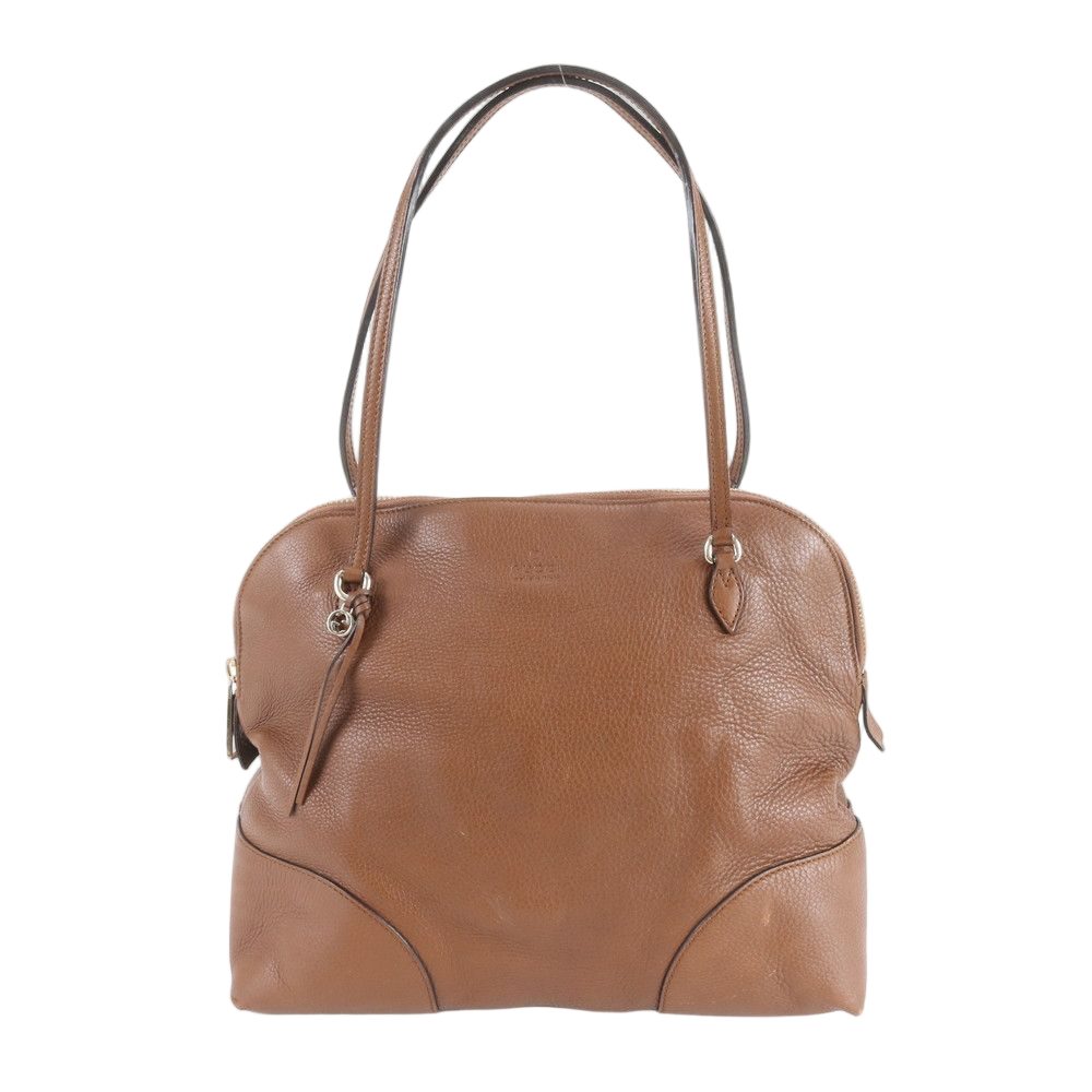 Gucci Bree Leather Tote Shoulder Hand Brown