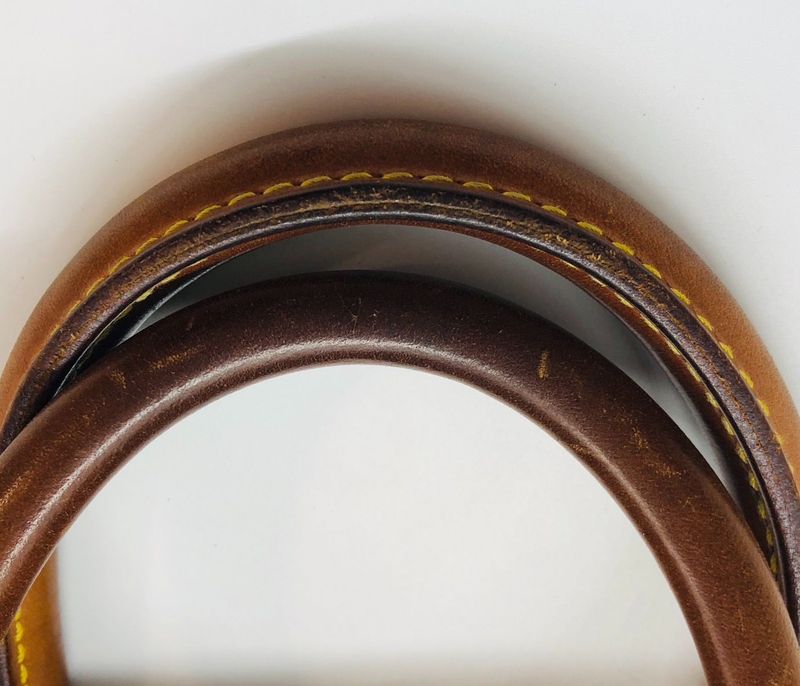 Louis Vuitton M47270 Deauville Monogram Handbag Boston Bag Leather Ladies