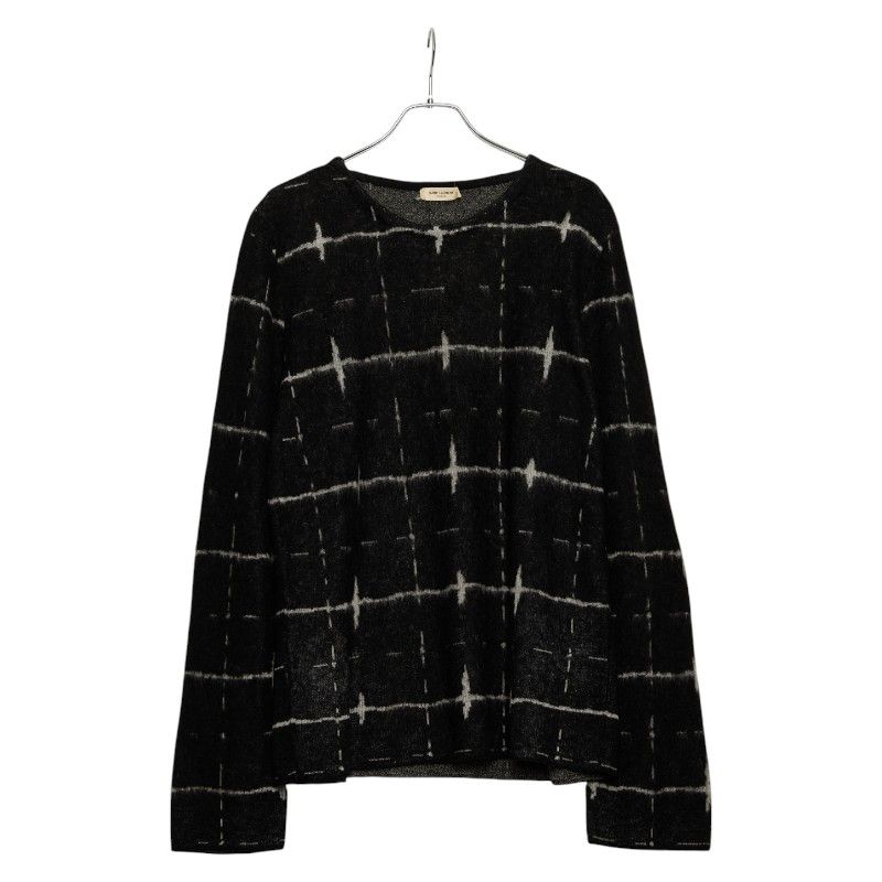 Saint Laurent 16AW Eddy Period Knitted Sweater Size: L 459944 Black Wool Mohair