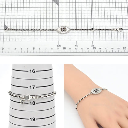Gucci GG Marmont Bracelet 18 Interlocking Charm Star Ring Silver Oxidized — view 8