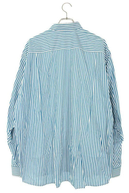 Balenciaga 625567 Tim17 B Logo Embroidered Striped Long Sleeve Shirt Men 39