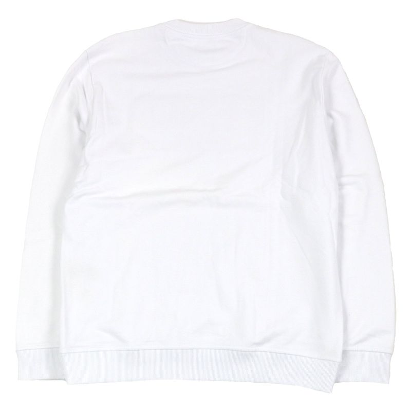 Fendi Fy1079 100% Cotton Logo Embossed Long Sleeve Sweatshirt White XL Made In