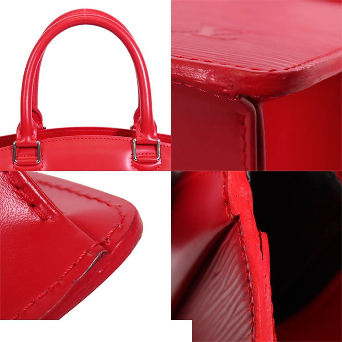 Louis Vuitton Riviera Castilian Red Epi Leather Tote Bag — view 5