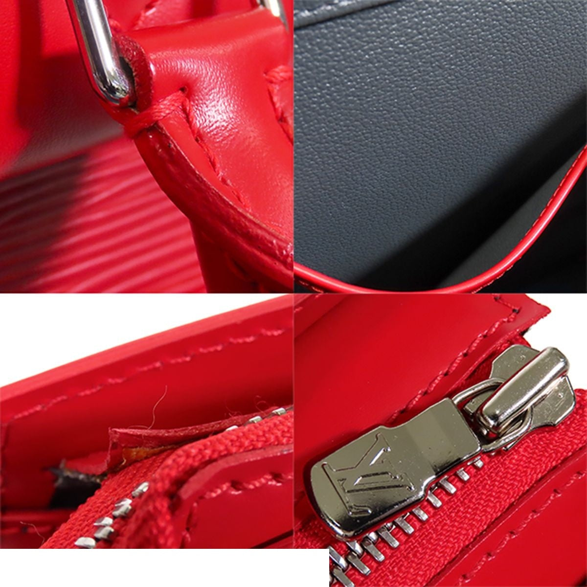 Louis Vuitton Riviera Castilian Red Epi Leather Tote Bag — view 8